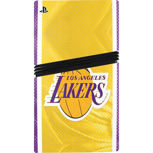 NBA Los Angeles Lakers Home Jersey PS5 Pro Console Skin
